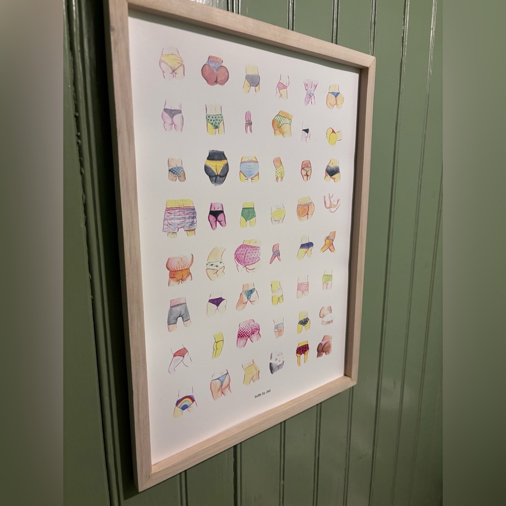 Bathroom Butt Poster